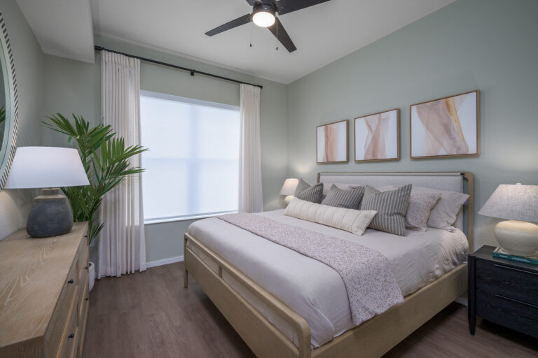 bedroom with king bed