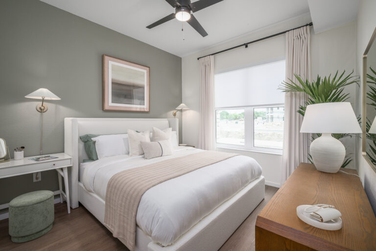 bedroom with king bed